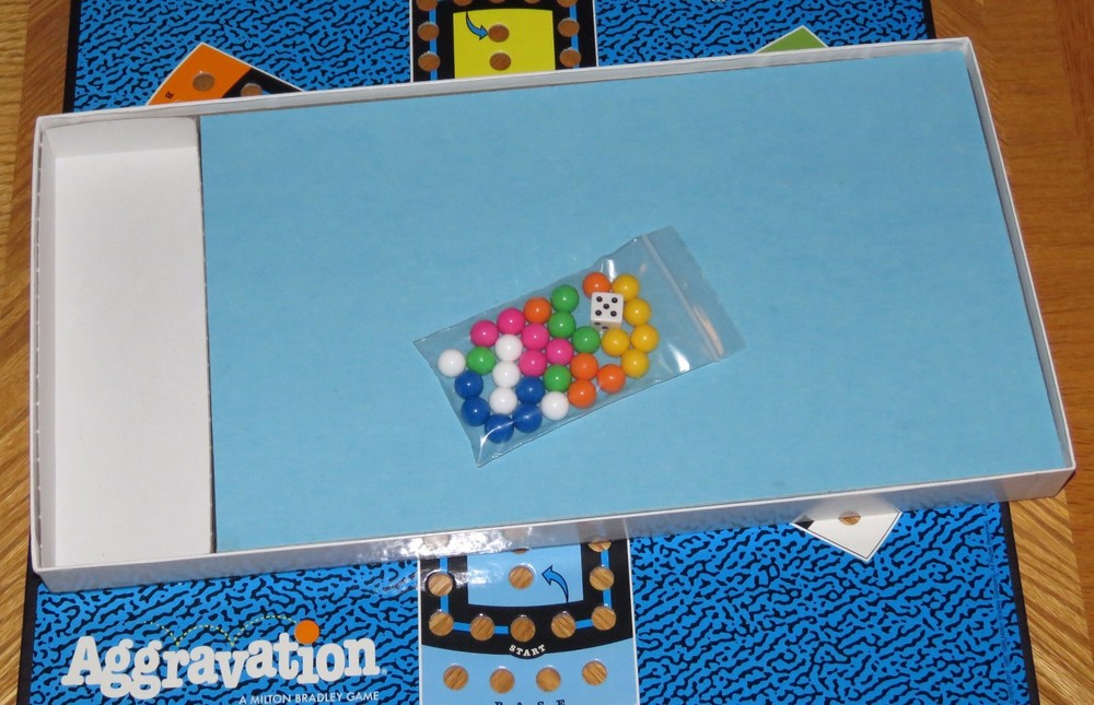 Vintage 1989 Milton Bradley Aggravation Board Game ... Complete & Nice