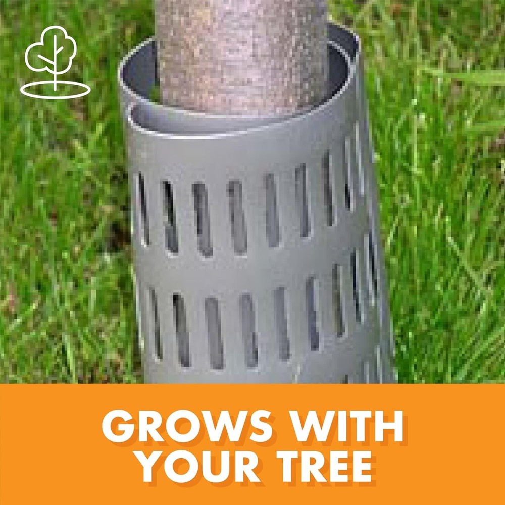 Tree Trunk Protectors Plastic 6 Count for Tree and Sapling Safety