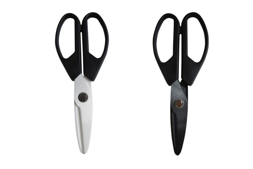 Ceramic White Blade Kitchen Utility Scissors Zirconium Lightweight Rustproof