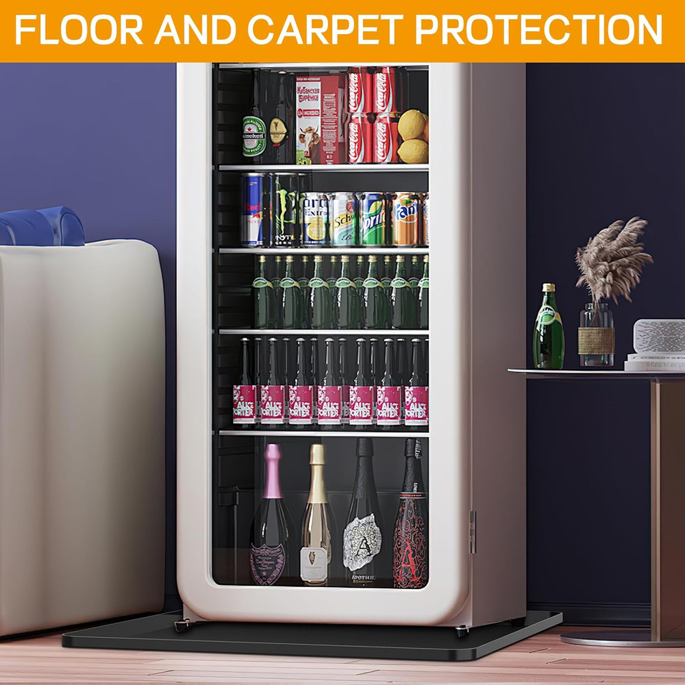 Mini Fridge Silicone Mat,24''X24''X0.5'', under Refrigerator Mat Mini Fridge Dri