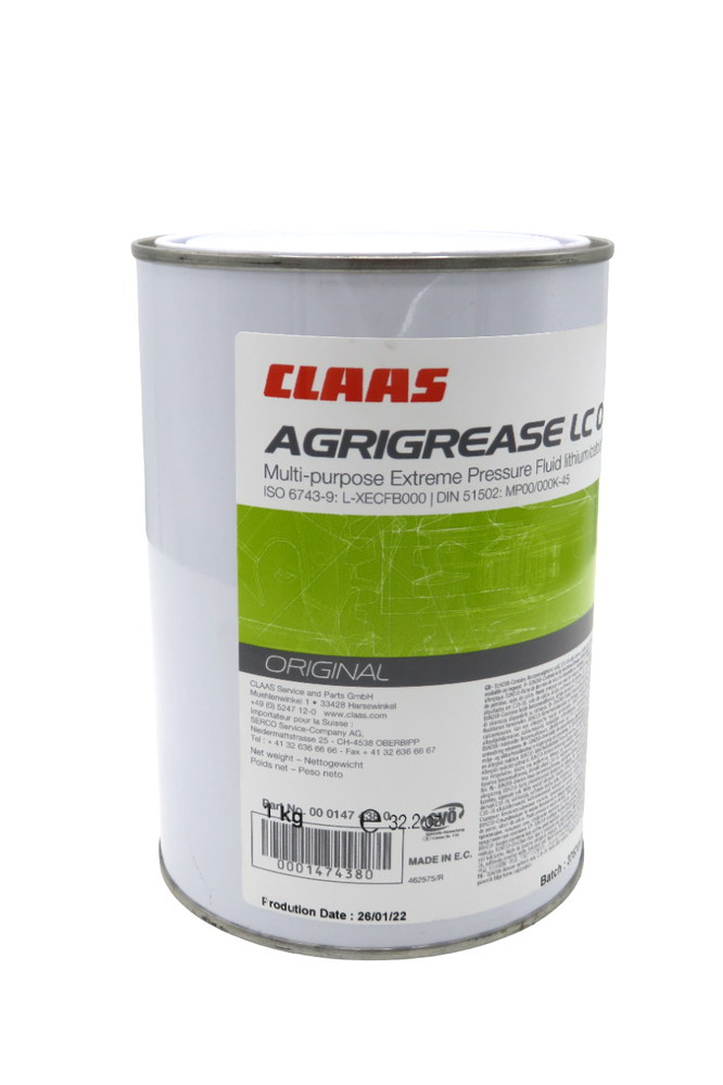 AGRIGREASE LC 00/000 Multi-Purpose Extreme Pressure Fluid Lithium/Calcium