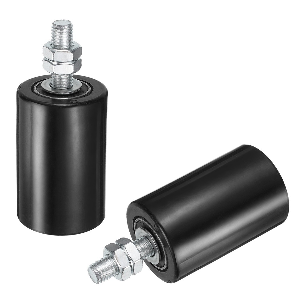 2Pack Slide Gate Guide Roller 2"x2-3/4" Nylon Sliding Gate Support Black