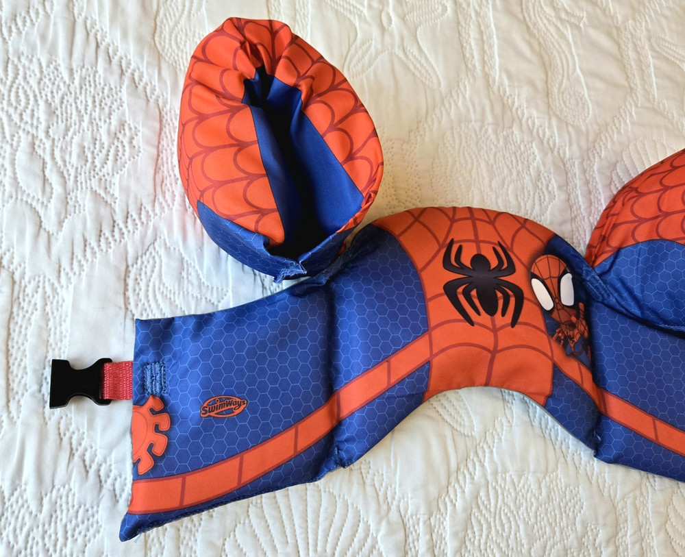 SwimWays Spider-Man Trainer Life Jacket (User Weight 33-55 lbs.)