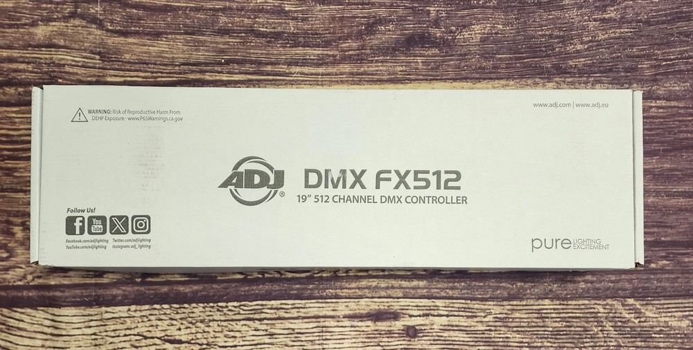 American DJ ADJ DMX FX512 19" 512 channels DMX Lighting Controller Console