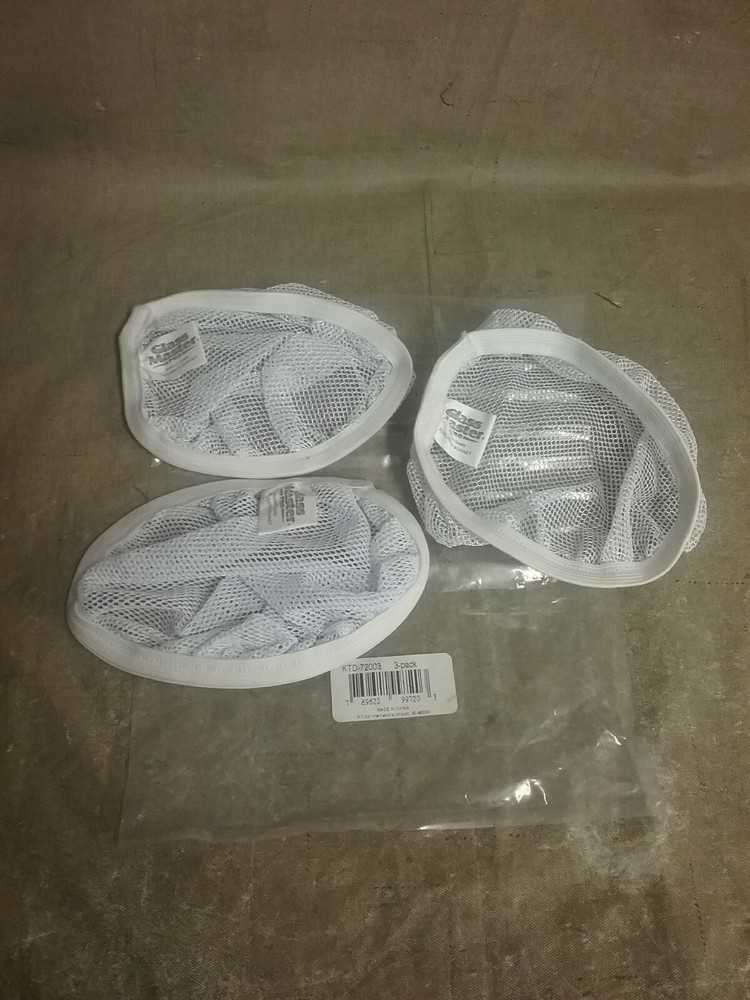 KTD-72003 K-Tool Glass Master Pro White Scrubber Bonnet - 3 Pack