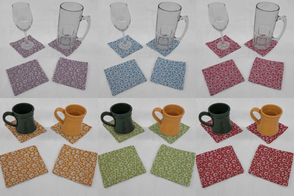 Crazy for Daisies Cloth Coasters