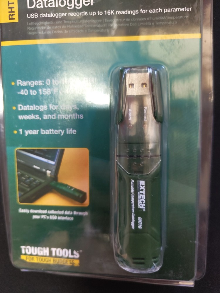 Extech Datalogger RHT10 Temperature and Humidity Recorder Meter