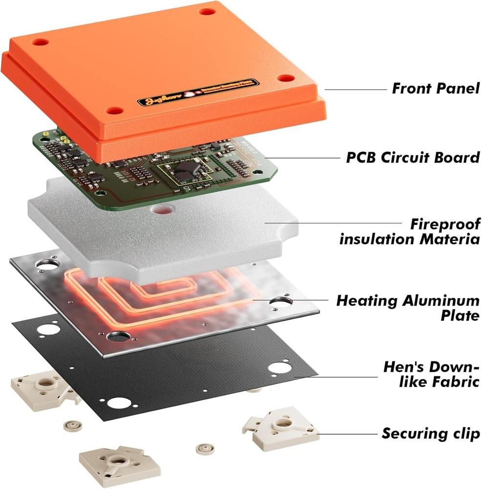 Chick Brooder Heating Plate with anti Stand Cone 10" x 10" x 8" Brooder Heater