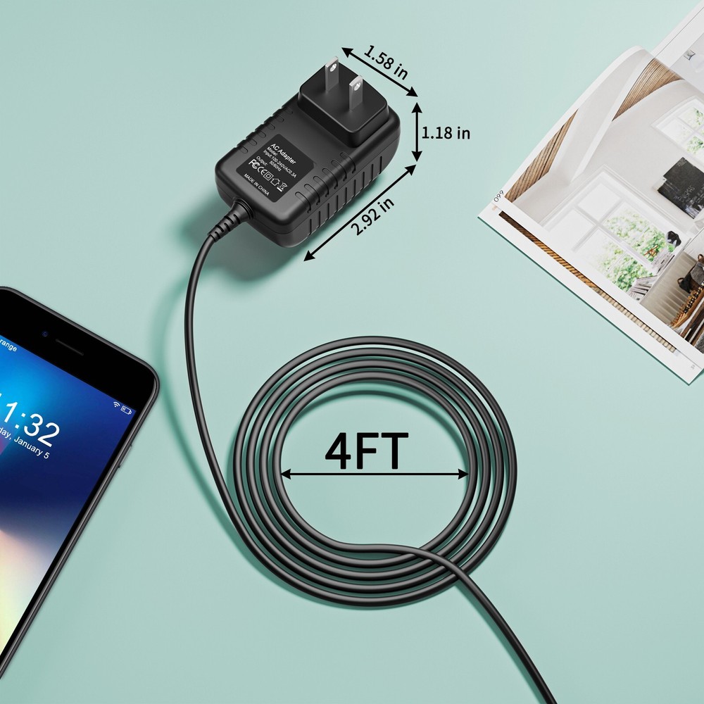Replacement for 12V 1.5A AC-DC Adapter for Logitech Meetup Conference Camera