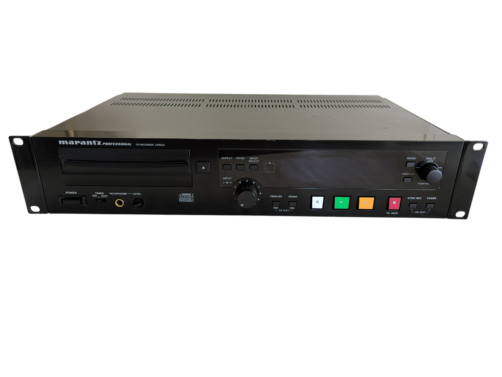 Marantz CDR633 Professional Rackmount Slot Loading CD Player Recorder Powers On