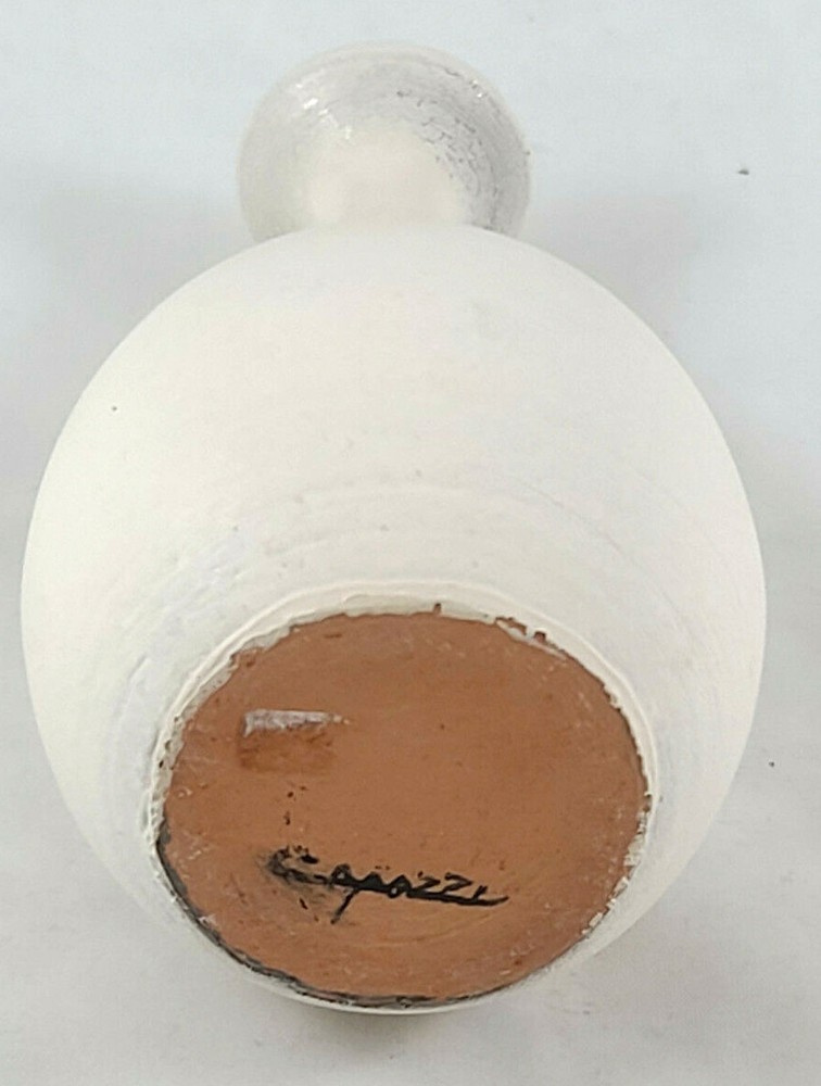 VINTAGE SMALL CREAM/TAN VASE SIGNED CAPOZZI