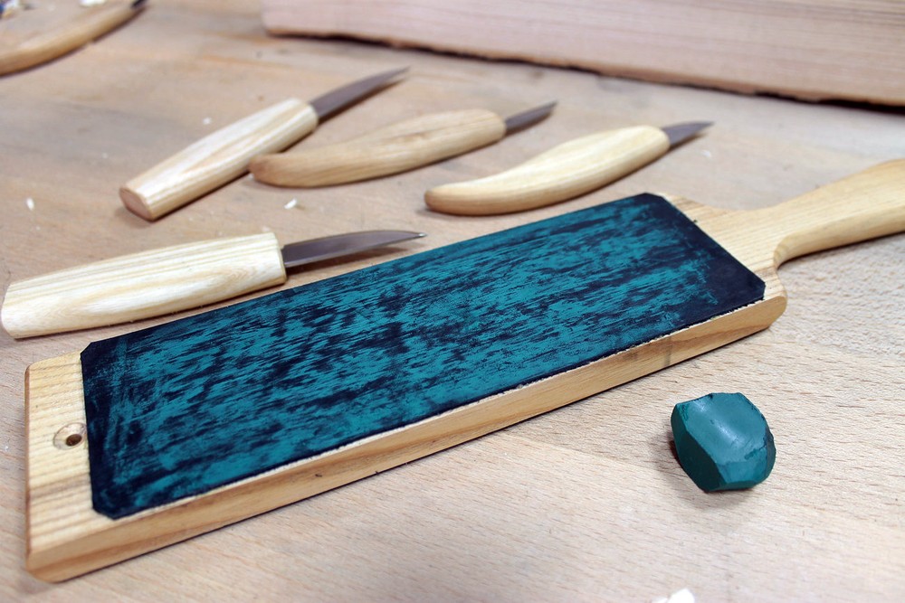 Leather Paddle Strop Dual-Sided Paddle Strop Leather Strop Sharpening Tools TOP