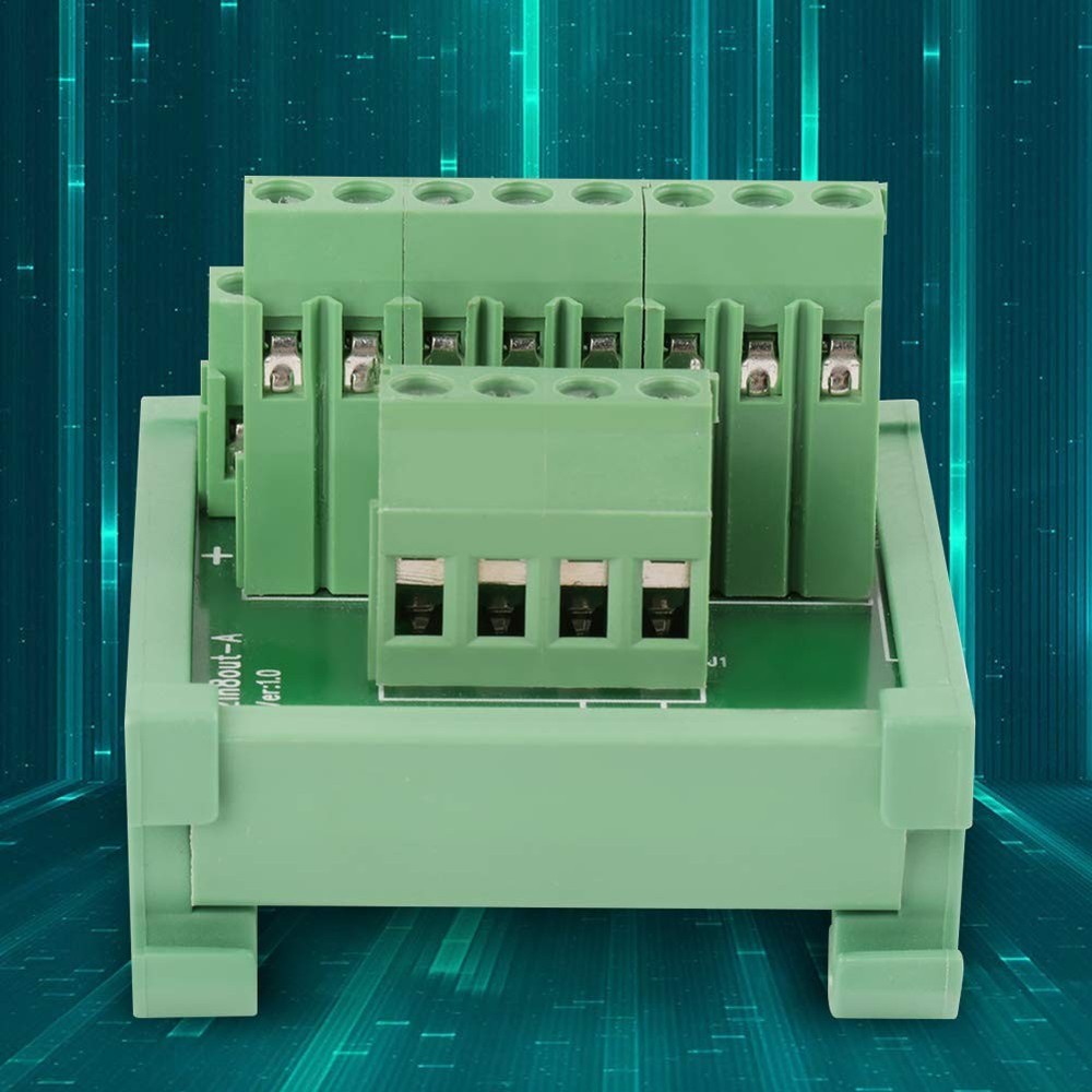 Panel Mounting Power Distribution Module, Terminal Block, DIN Rail Mount Feet