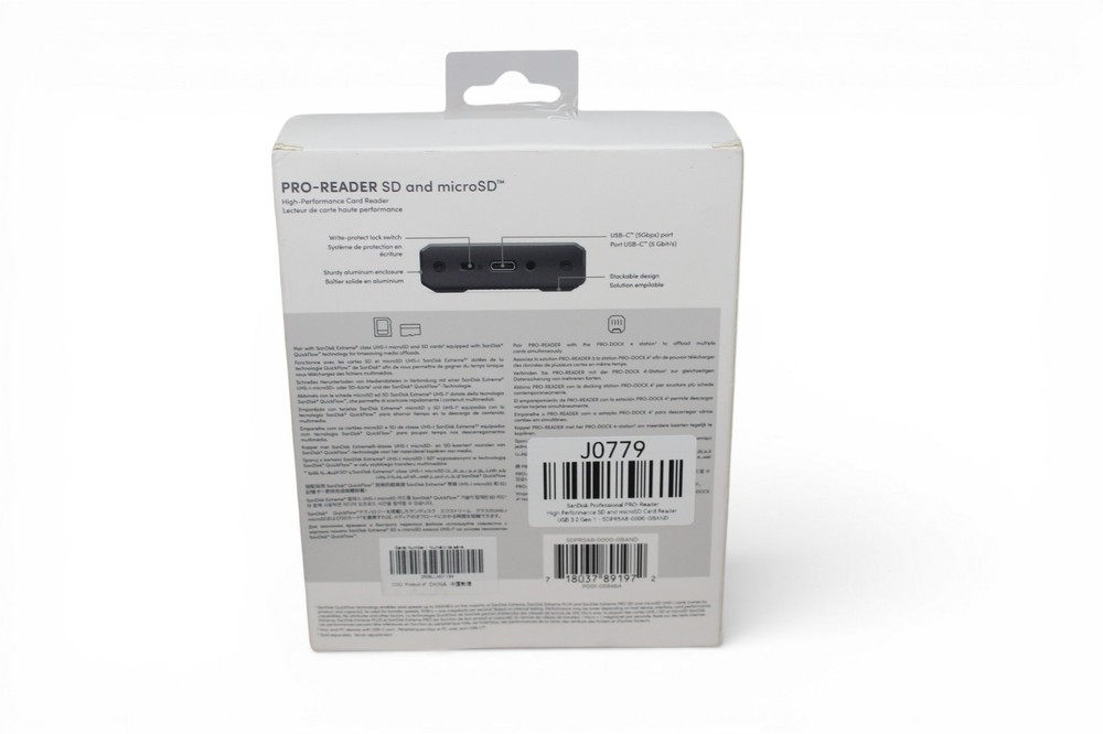 SanDisk Professional PRO-READER SD & MicroSD Reader USB C Works W Pro Dock 4