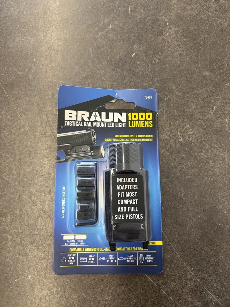 BRAUN  TACTICAL RAIL MOUNT LED LIGHT