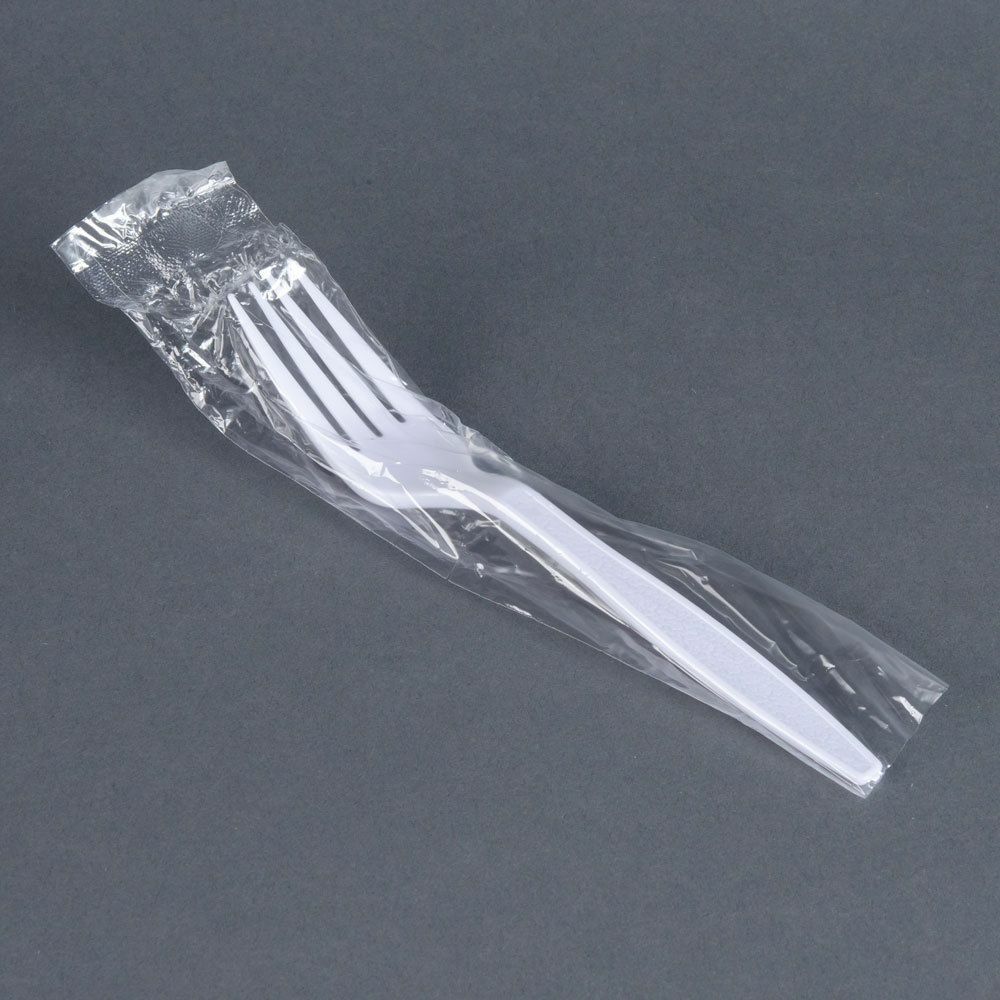 INDIVIDUALLY WRAPPED HEAVY WEIGHT PLASTIC FORK [WP2F]