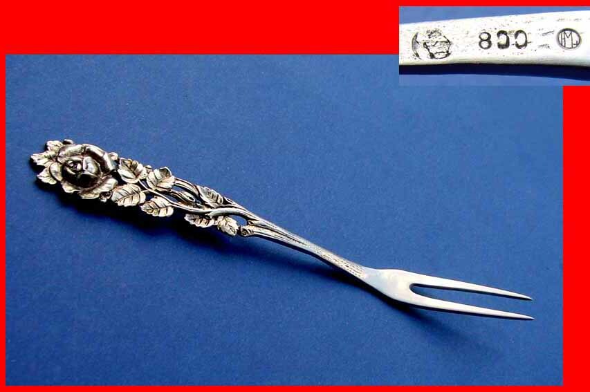 Serving Fork, Rose, Hugo Müller, 800 Silver B709