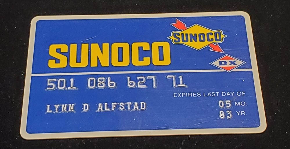 SUNOCO Credit Card ~ exp 1983 ~ our# cb532