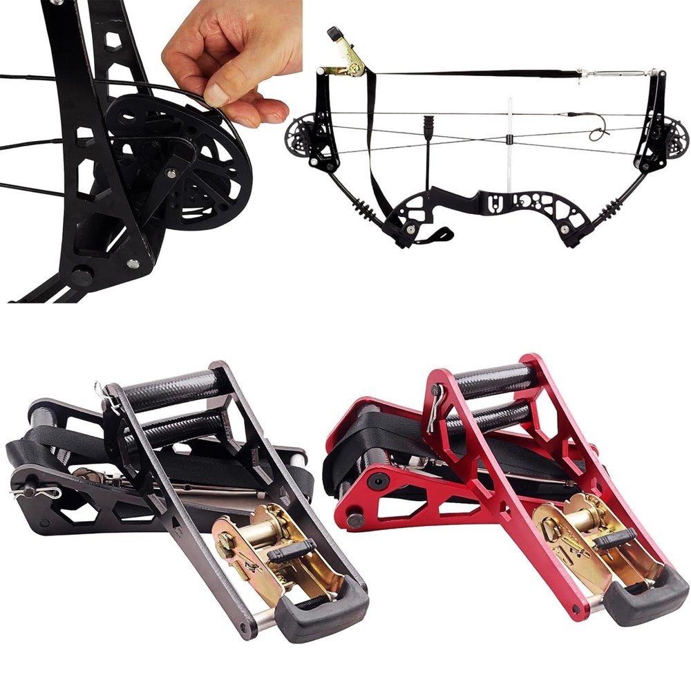 Archery Compound Bow Press, Alumium Alloy Portable Hand Held Replace Bowstrin...