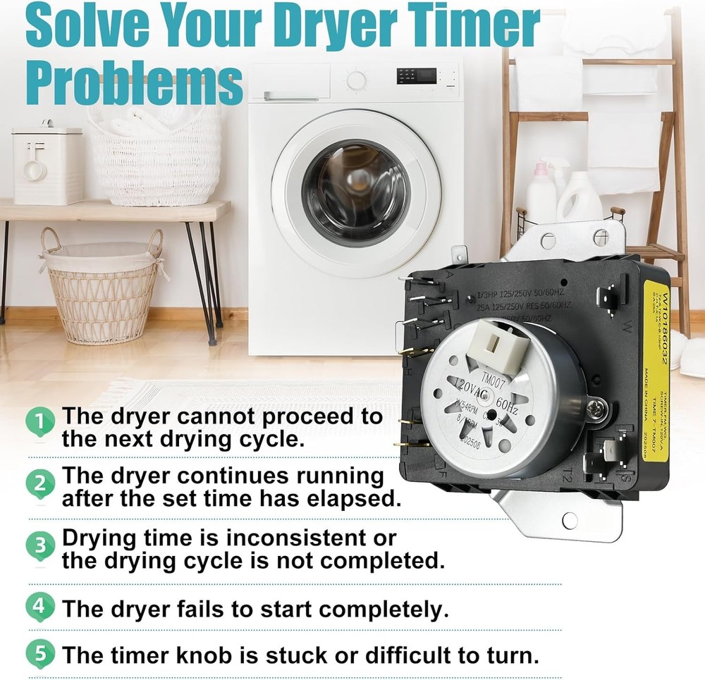 W10186032 Dryer Timer Replacement for Kenmore Dryer