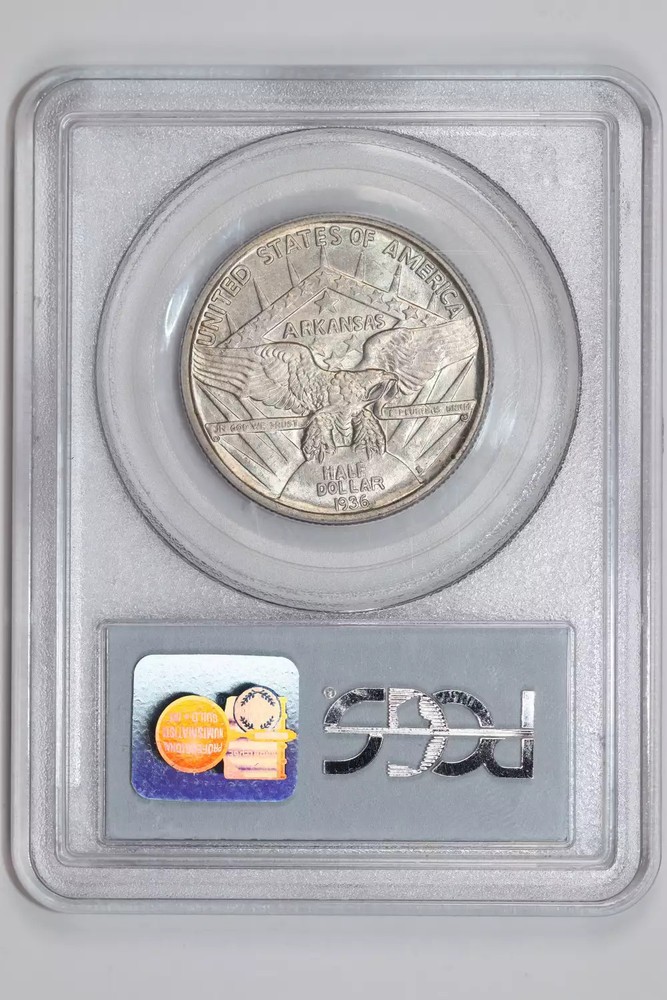 1936-S ARKANSAS COMMEMORATIVE HALF DOLLAR PCGS MS65