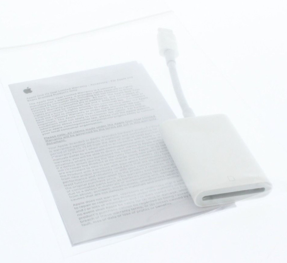 Apple Adapter USB-C to SD Card Reader A2082 White MW653AM/A Authentic