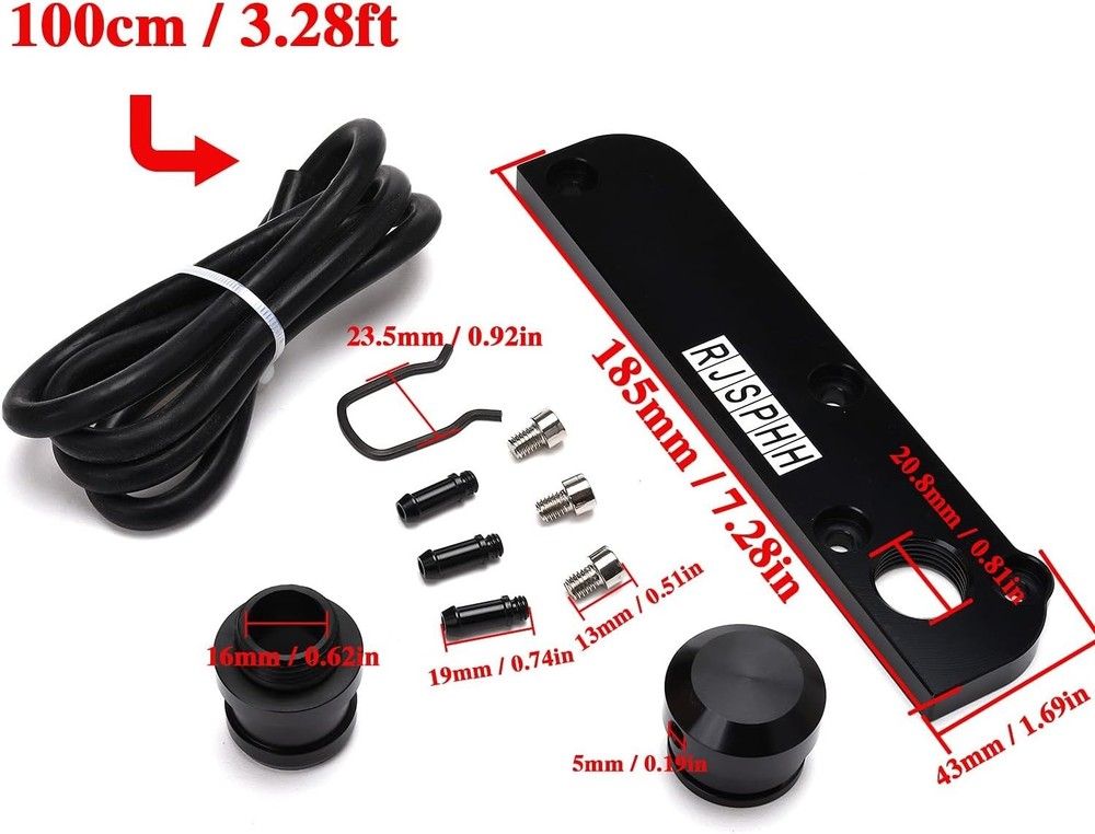 PCV Adapter FSI Torque Solution Billet with Boost Cap Kit Compatible with VW/...