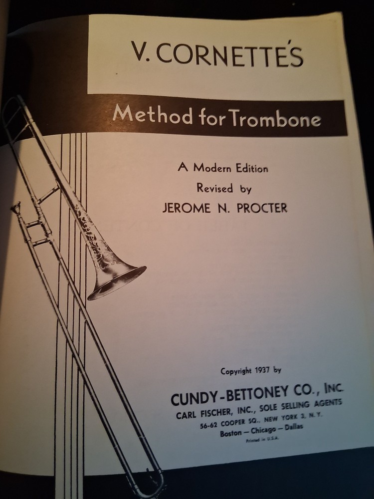 V.Cornette's Method for Trombone