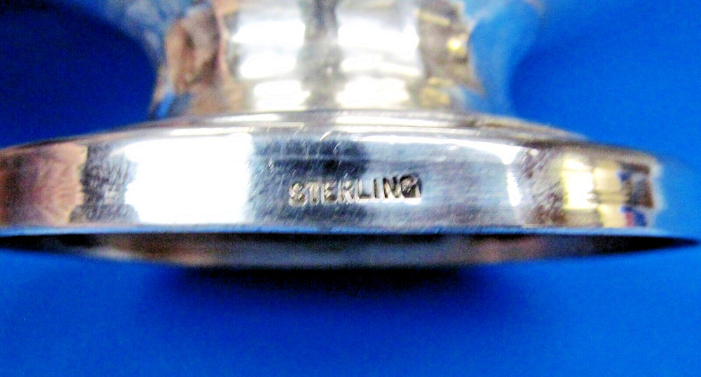 Antique Sterling Silver Hand Hammered Candy Bowl. 229.7 Grams