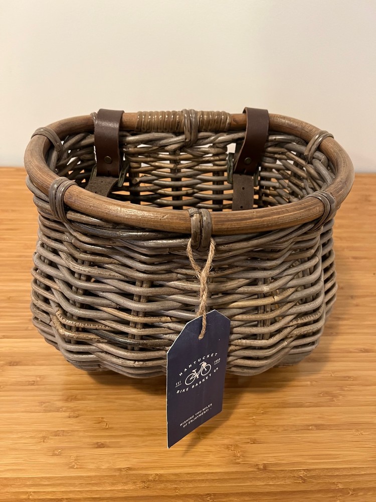 Nantucket Tuckernuck Front Basket Classic Shape Gray