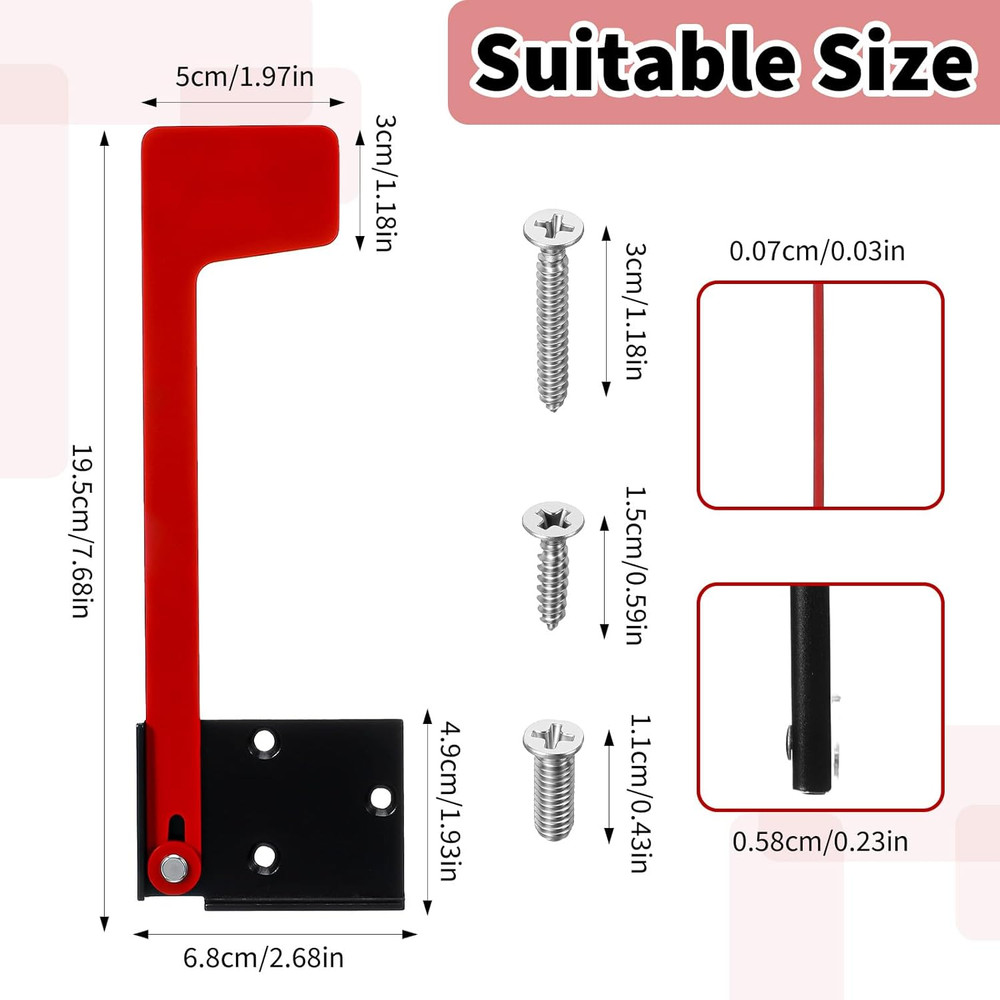 Flag for Mailbox,Red Mailbox Flag Replacement Kit Stainless Steel Mail Box Flags