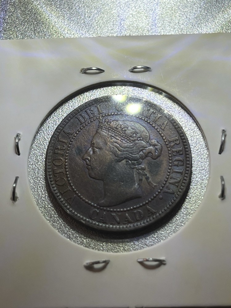 1893 Canada Large Cent Thriple 9