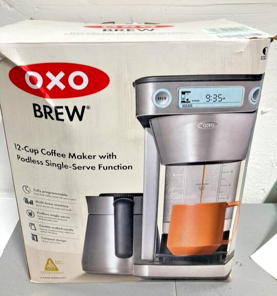 OXO Brew 12-Cup Coffee Maker With Podless Single-Serve Function - NT