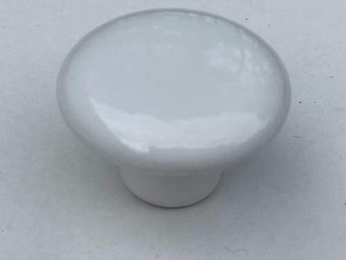 5 White Ceramic Knobs Handles Pulls Kitchen Cabinet Hardware