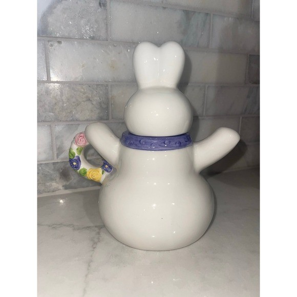 HALLMARK Bunny Teapot Ceramic Hand Painted