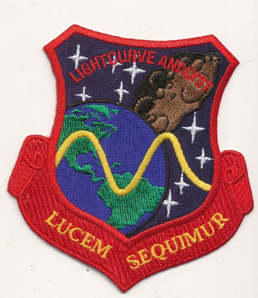 NASA patch Lightcurve Analyst Lucem Sequimur color 4 inches