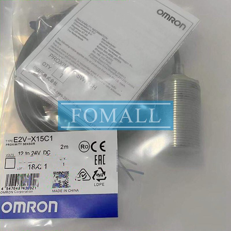 1PCS NEW FOR OMRON Proximity Switch sensor E2V-X15C1 2M
