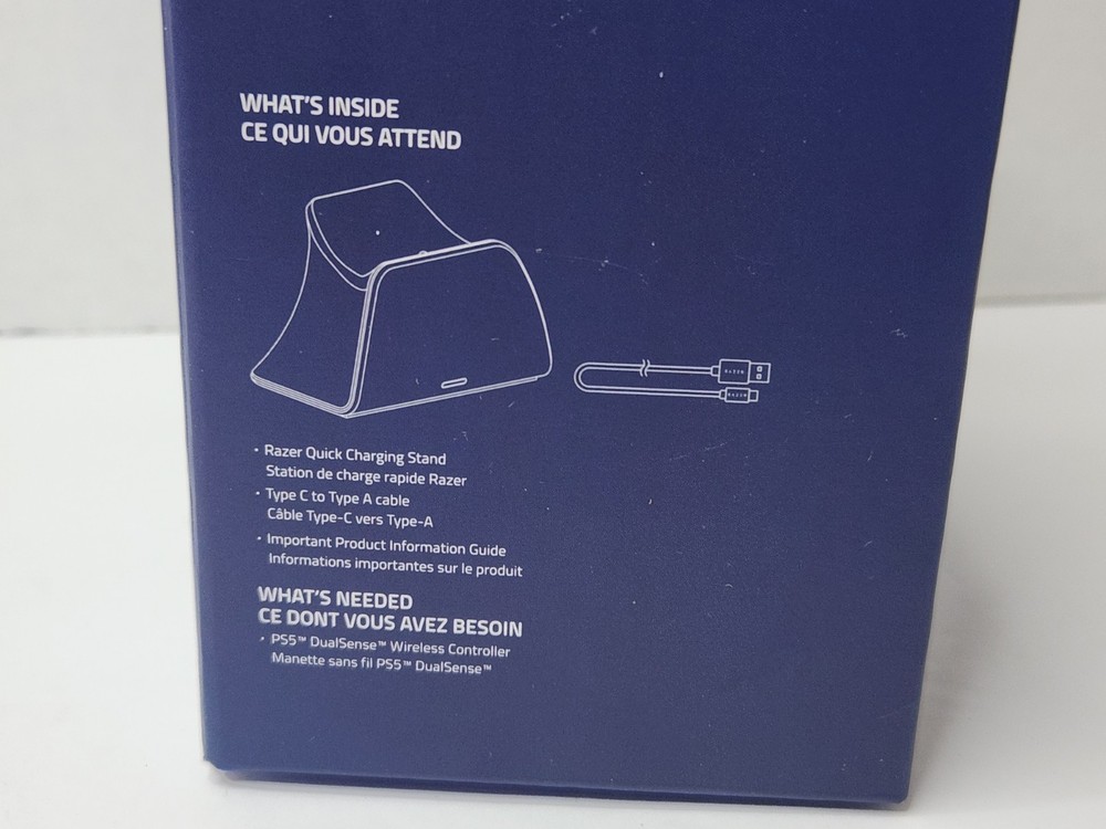 Razer ~ Quick Charging Stand for PS5 DualSense Wireless Controller (BLACK) ~ New