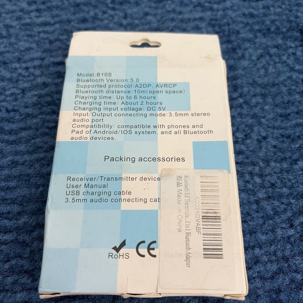 Ankilo Wireless 2- In- 1 Audio Receiver & Transmitter - Open Box - New