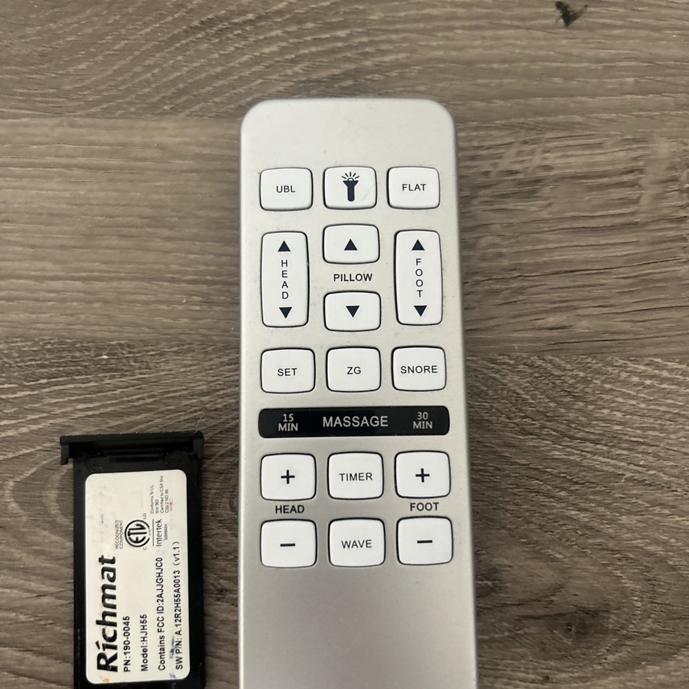 Craftmatic Legacy Message Bed Remote Control Model HJH55 - Tested / Working