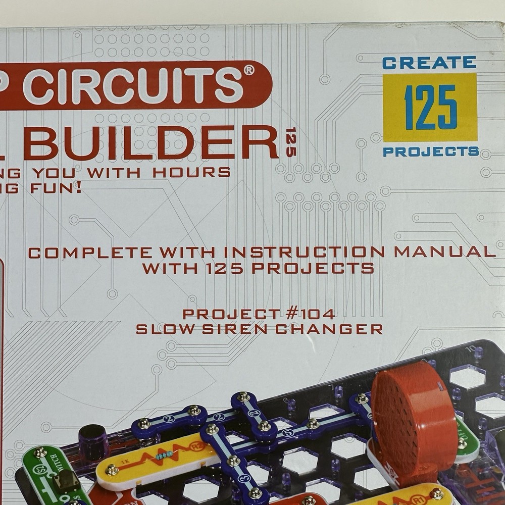 Elenco Snap Circuits Skill Builder STEM Create 125 Project Model SB-125 COMPLETE