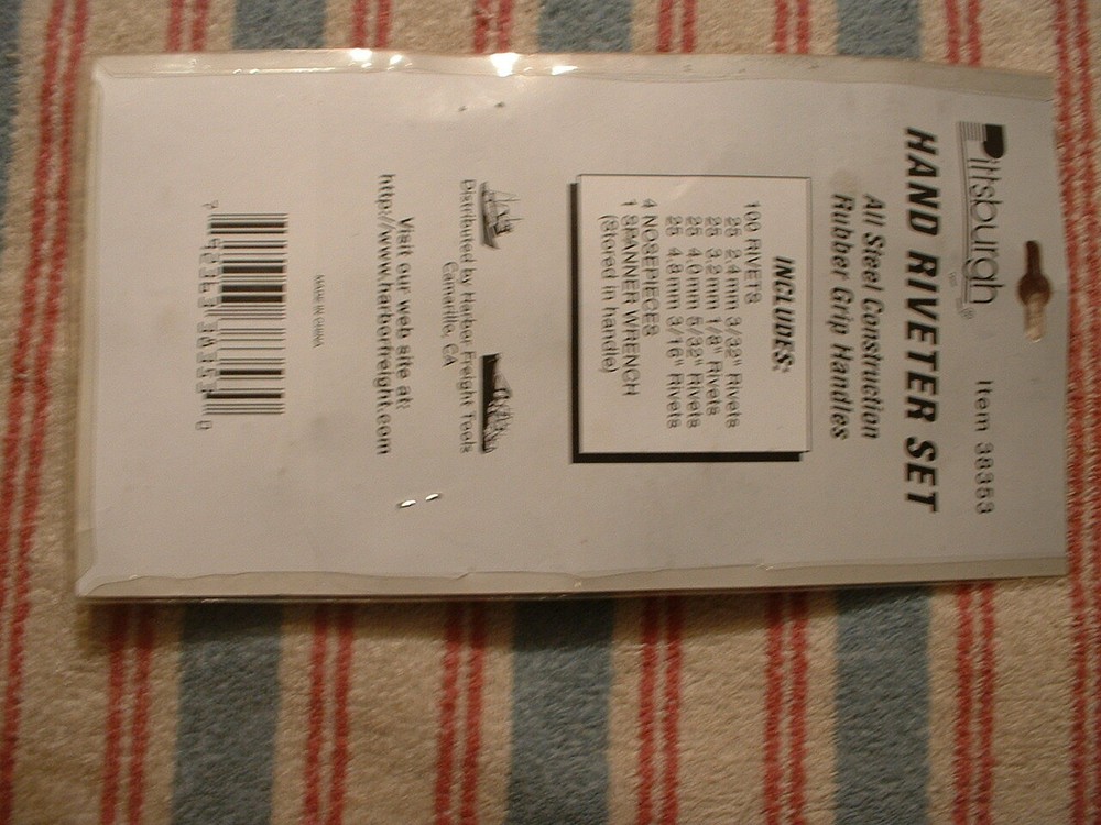 Pittsburgh Hand Riveter Set #38353