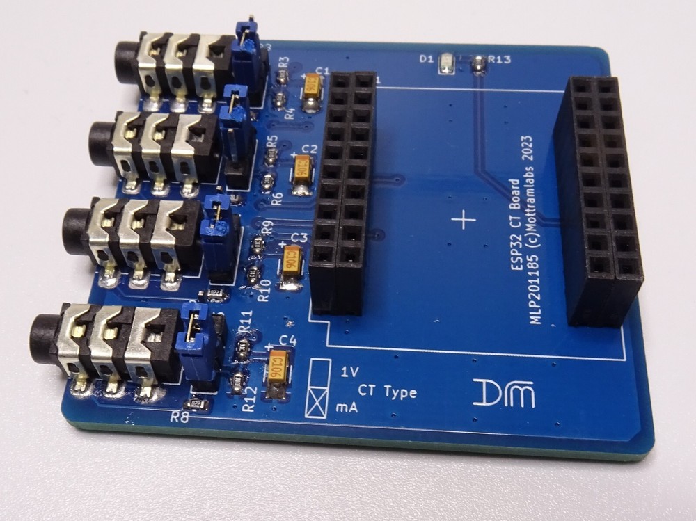 4 Channel ESP32 Mains Current Sensor - Wemos - Current - SCT013 - 100A/50mA
