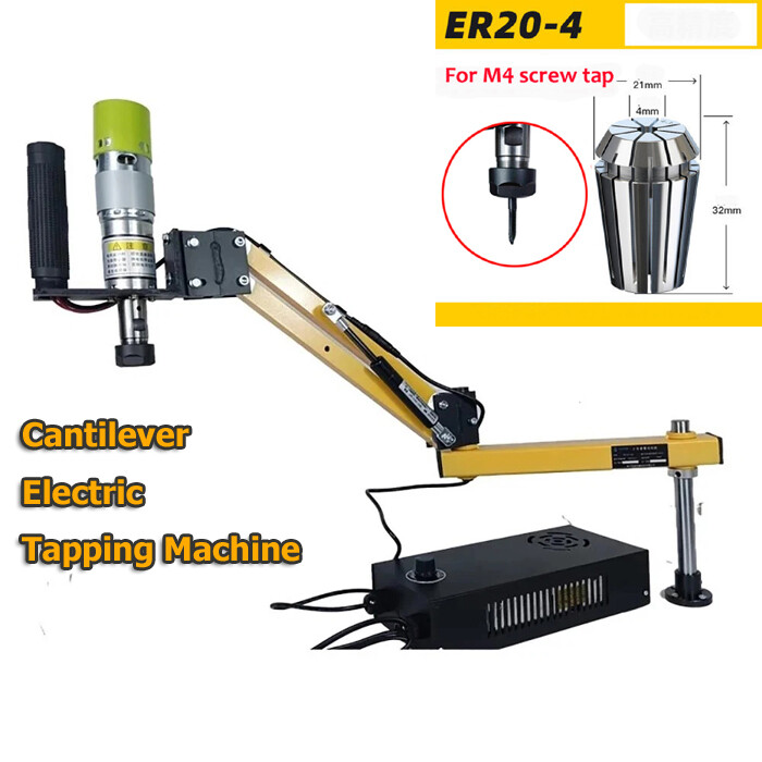 Cantilever Tapper Electric Threading Machine Swing Arm Tapping Machine M3-M12