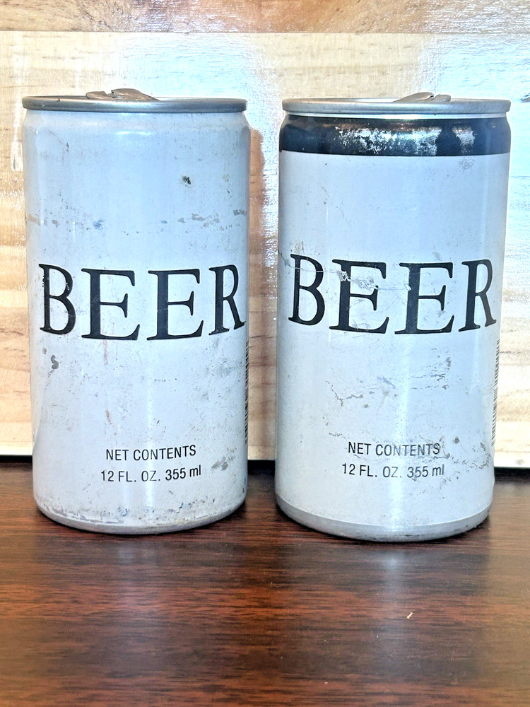 Generic BEER Cans 2-Pack! Circa Early 1980’s!