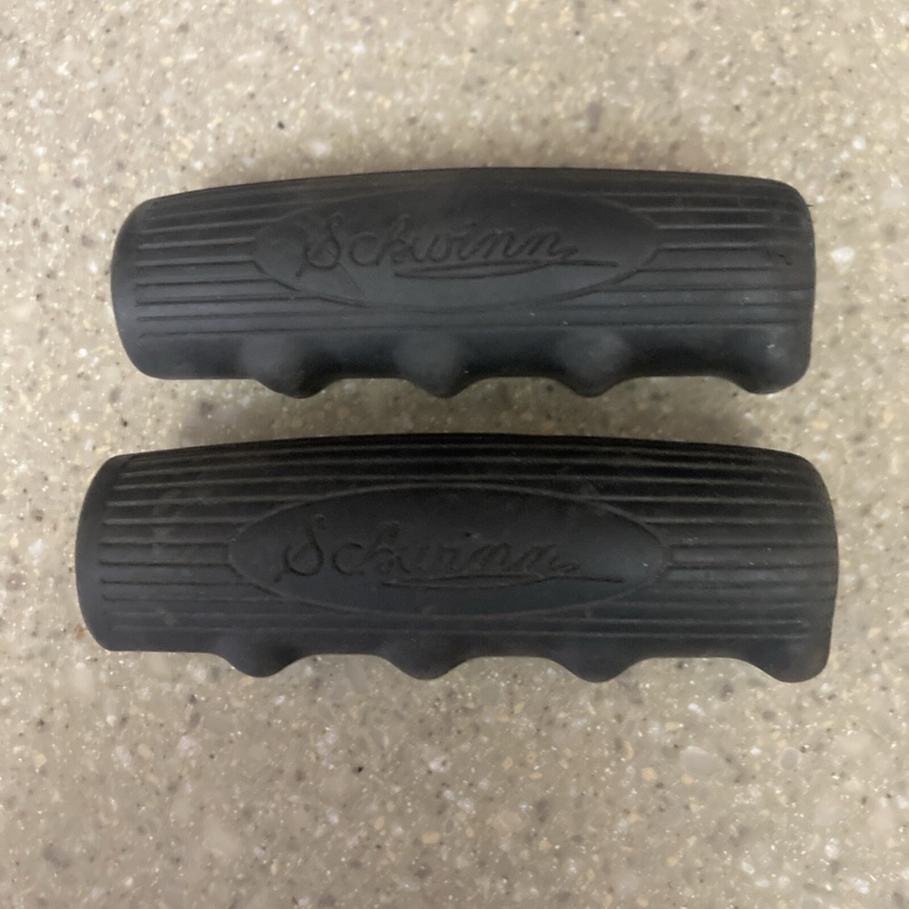 Schwinn Bicycle Script Black Handgrips