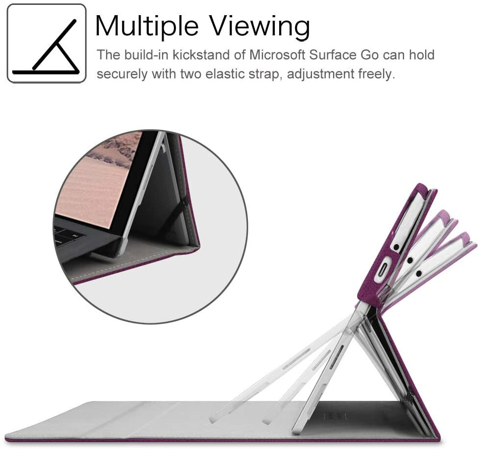 Case for Microsoft Surface Go 3/2/1 Multi-Angle Viewing Portfolio Business Cover