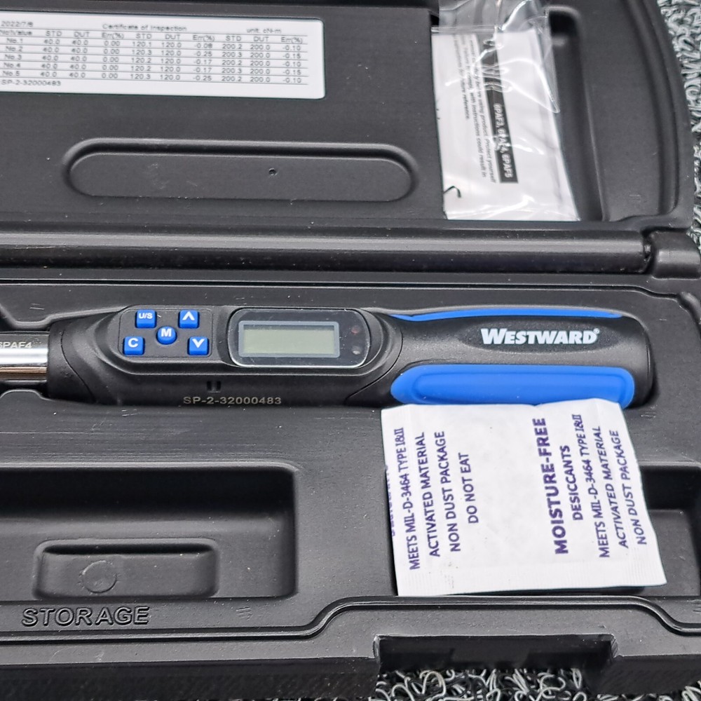Westward 6PAF4 Torque Driver, 1/4"