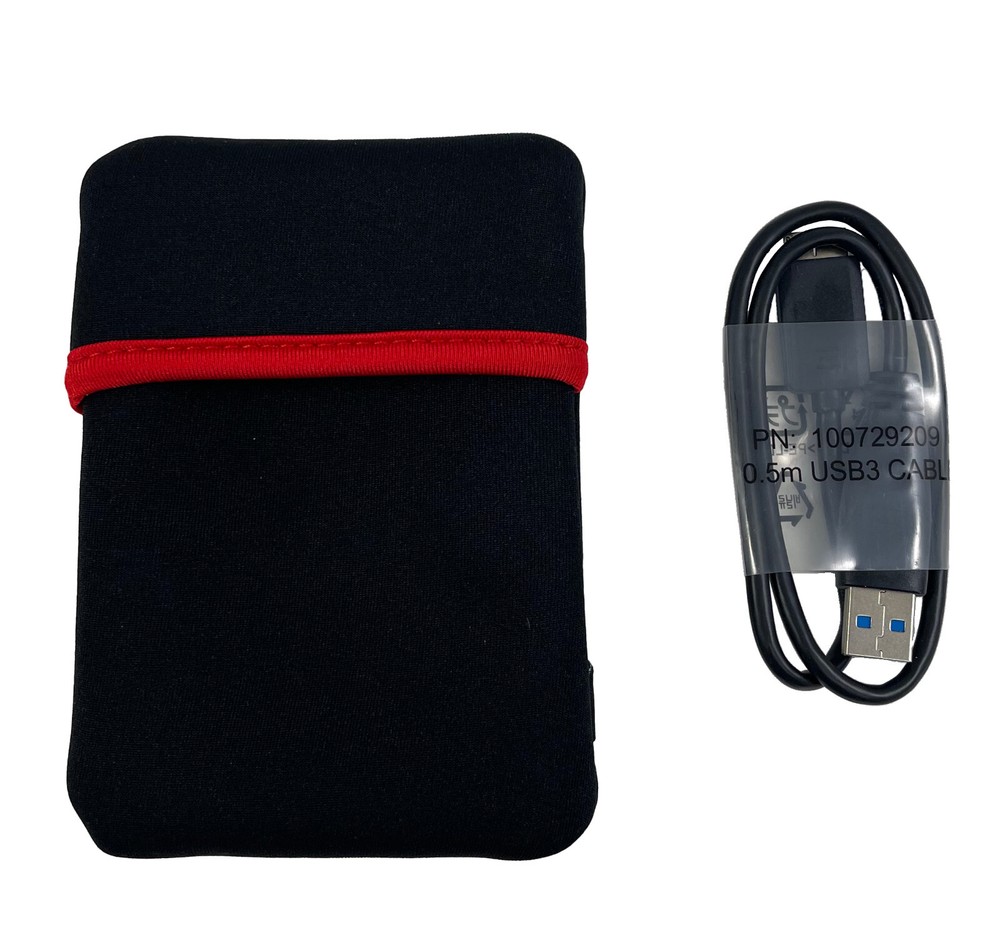 Seagate Open Style Black Soft Case + Genuine Seagate USB 3.0 cable