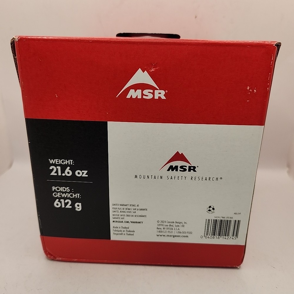 NEW MSR Trial Lite Duo Cook Set - Compact Cooking Set
